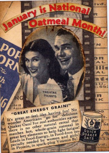 January is National Oatmeal Month