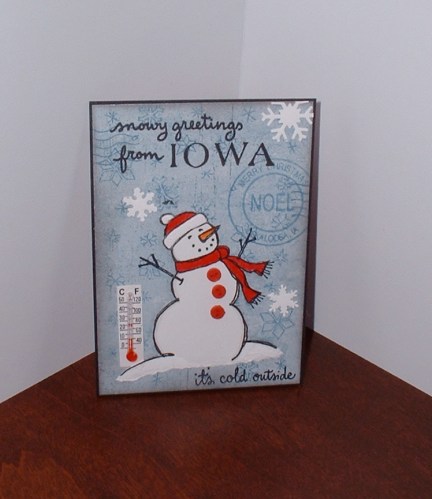 Snowy greetings from Iowa!
