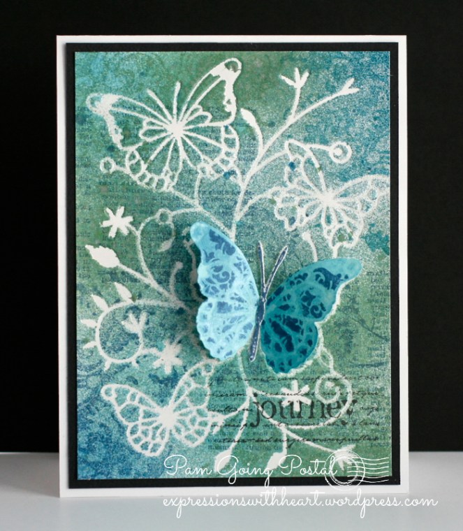 PamSparksButterflyStencilCollage