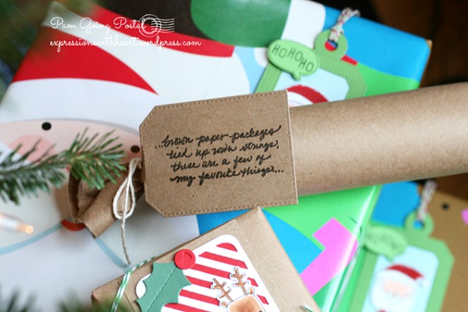 Pam Sparks Brown Paper Pkgs tag