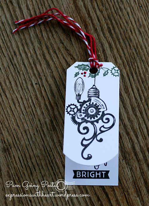 Pam Sparks Inkadinkado gears tag