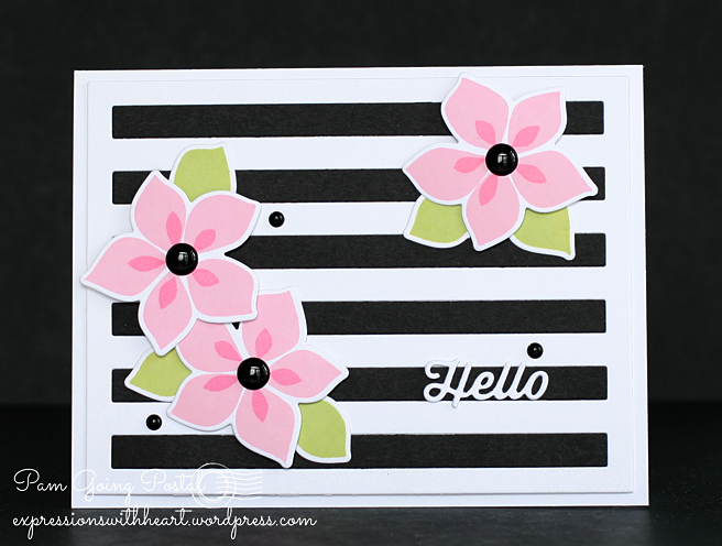 Pam Sparks MFT Challenge Hello Winter Warmth Black