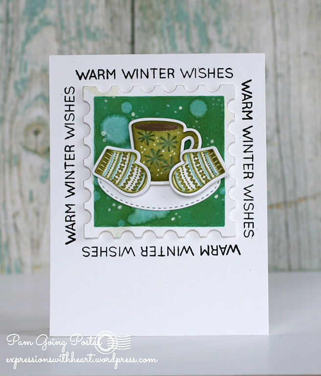 Pam Sparks MFT Mitten Mug postal