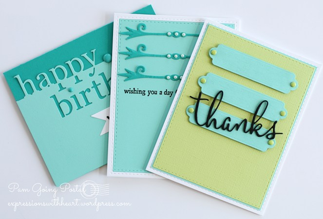 Pam Sparks CAS(e) Sketch cards