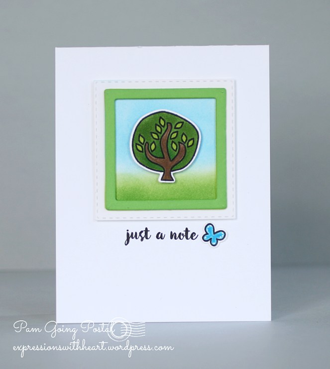 Pam Sparks ps Tree Just A Note