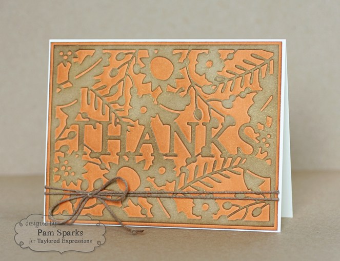 Pam Sparks Thanks Cutting Plate Pumpkin Tues