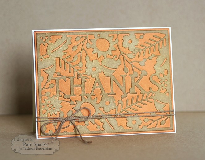 Pam Sparks Thanks Cutting Plate Pumpking