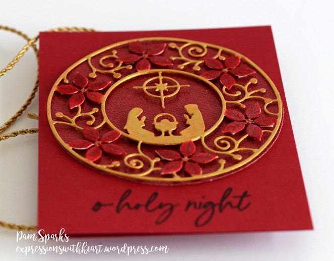 Memory Box Poinsettia Circle Frame and Nativity Circle…