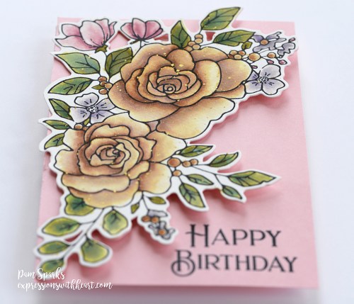 Memory Box Birthday Rose Corner Shape Card…
