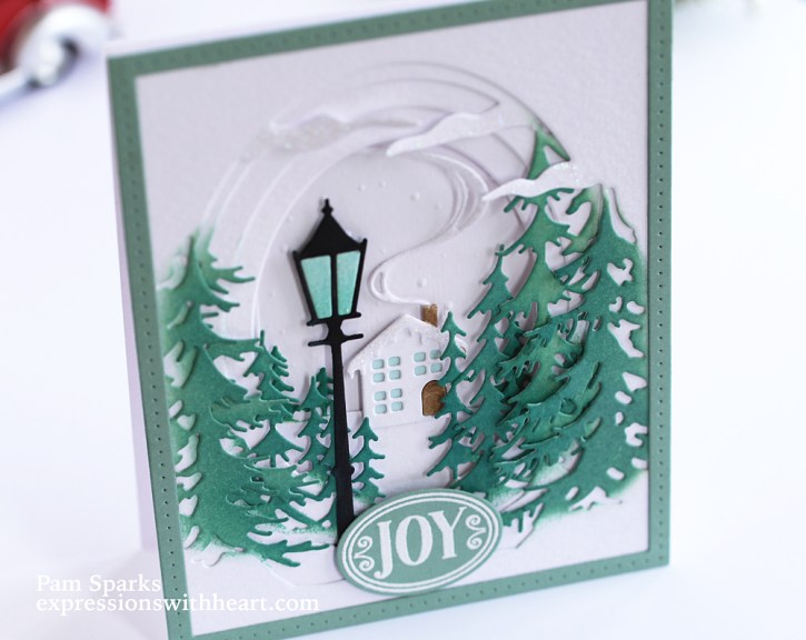 Memory Box Winter Scene Collage Tunnel Card…