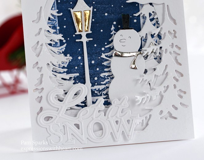 Memory Box Oval Snowman Collage Tunnel Card…