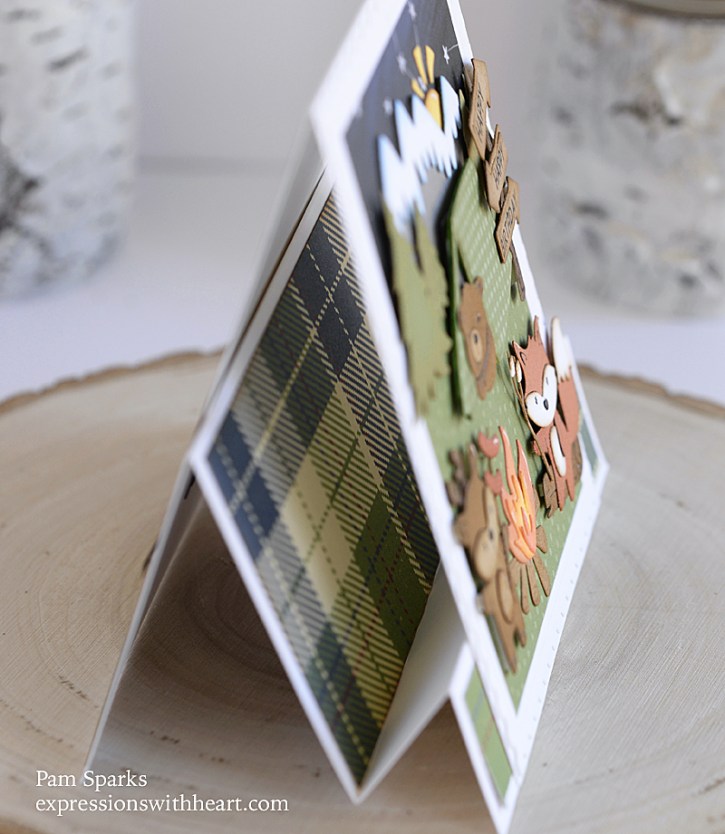 Pop Up Step Birthday Cottage Cutz Camping Card…