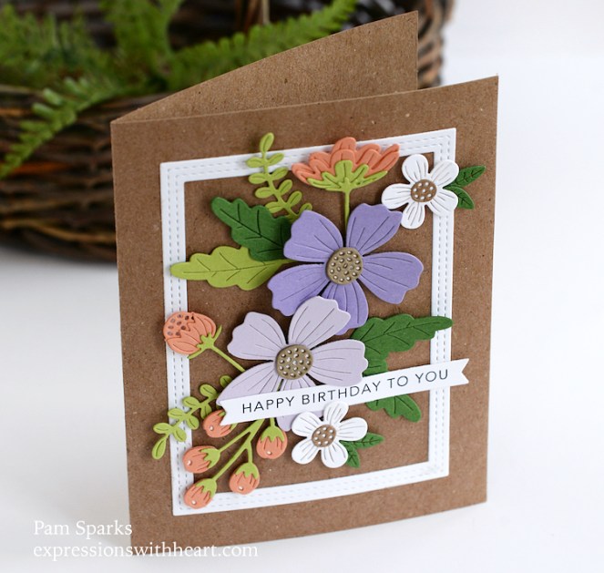 Spellbinders Be Bold Blooms Birthday Card…
