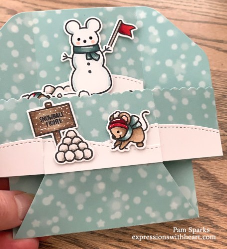 Lawn Fawn Snowball Fight Platform Pop-Up Interactive Card…