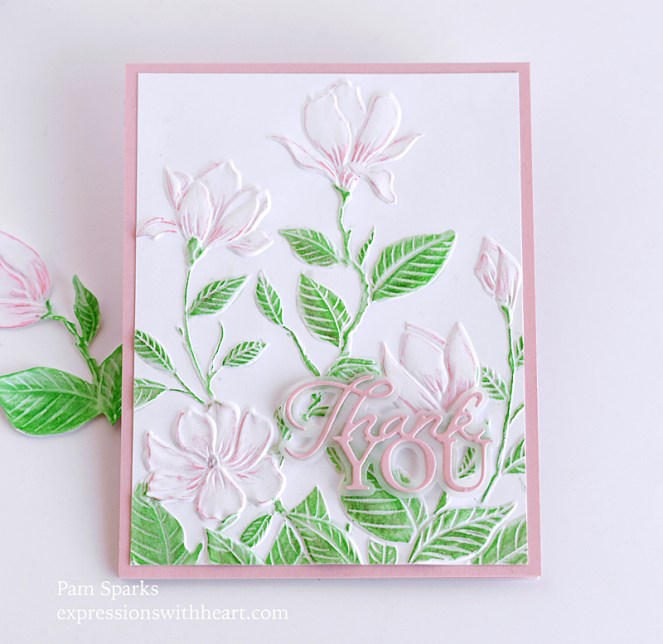 Memory Box New Marvelous Magnolia 3D Embossing Folders Cards…