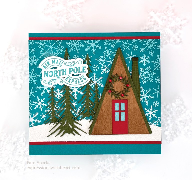Memory Box A Frame House Christmas Scene Card…