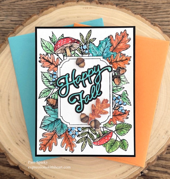 Mini Rolle Paper Roses Spellbinders and Memory Box Autumn Card…